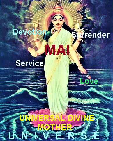 Mother Mai is in the form of truth , wisdom and bliss